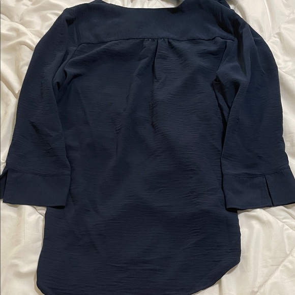 Fred David Deep Blue Blouse - Picture 3 of 3